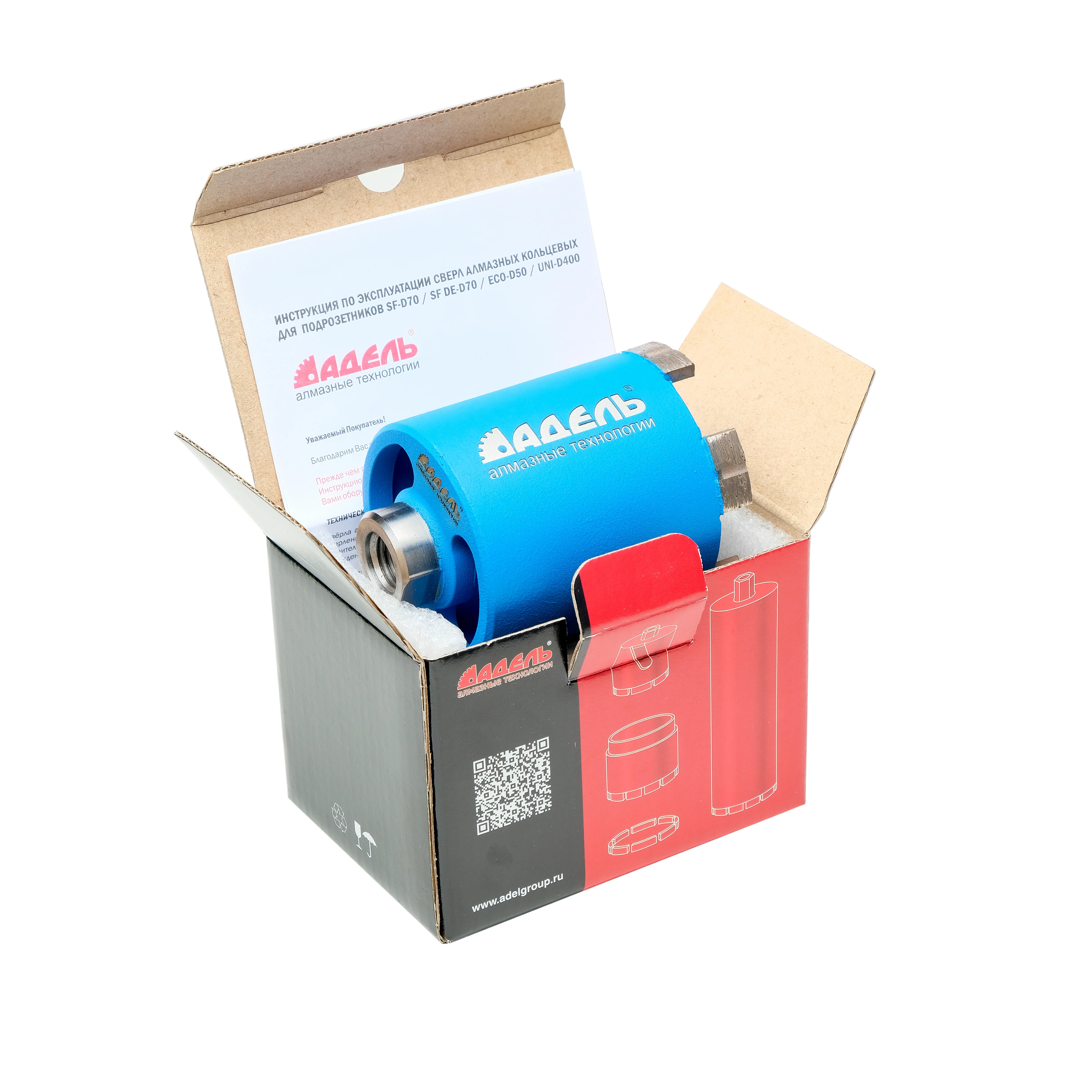 Алмазная коронка для подрозетников SF DE70 ∅68 мм с пылеудалением