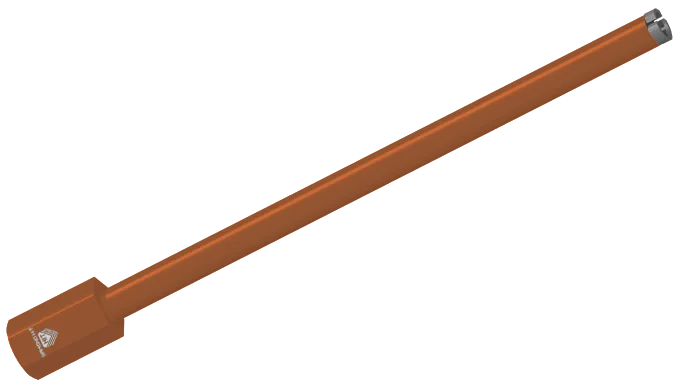 Алмазная коронка Diamond Hit DH-D400 ∅025 мм для сухого сверления с микроударом (450мм)