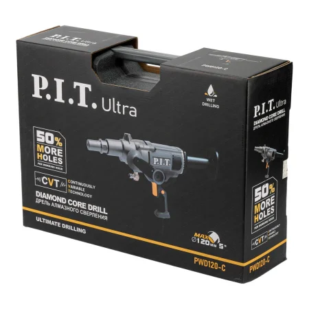 Дрель алмазного сверления электрич. P.I.T. ULTRA PWD120-C