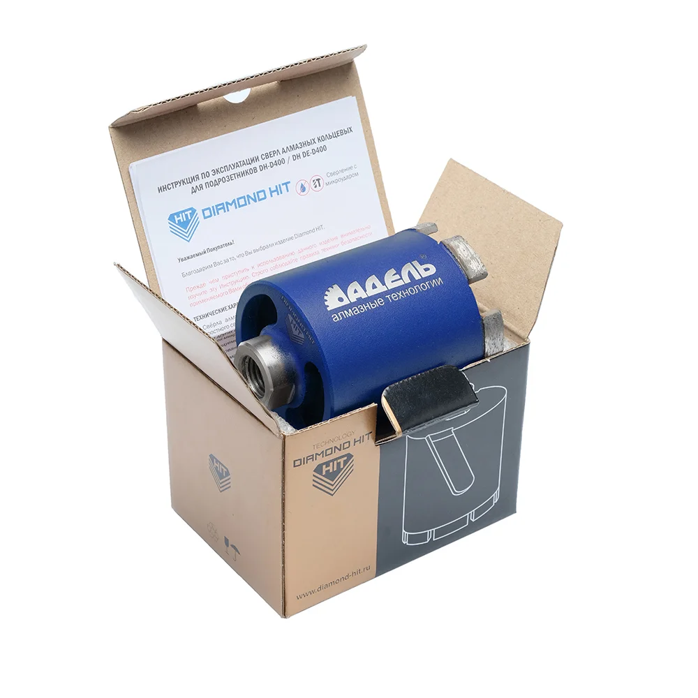 Алмазная коронка для подрозетников Diamond Hit DH-DE525 ∅068мм с пылеудалением и микроударом