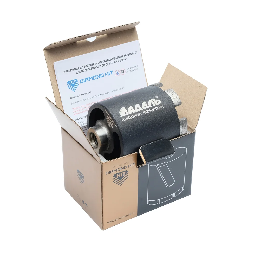 Алмазная коронка для подрозетников Diamond Hit DH-DE400Т ∅068мм с микроударом