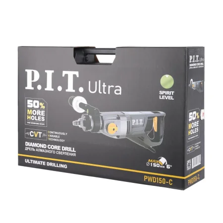 Дрель алмазного сверления с микроударом P.I.T. ULTRA PWD150-C