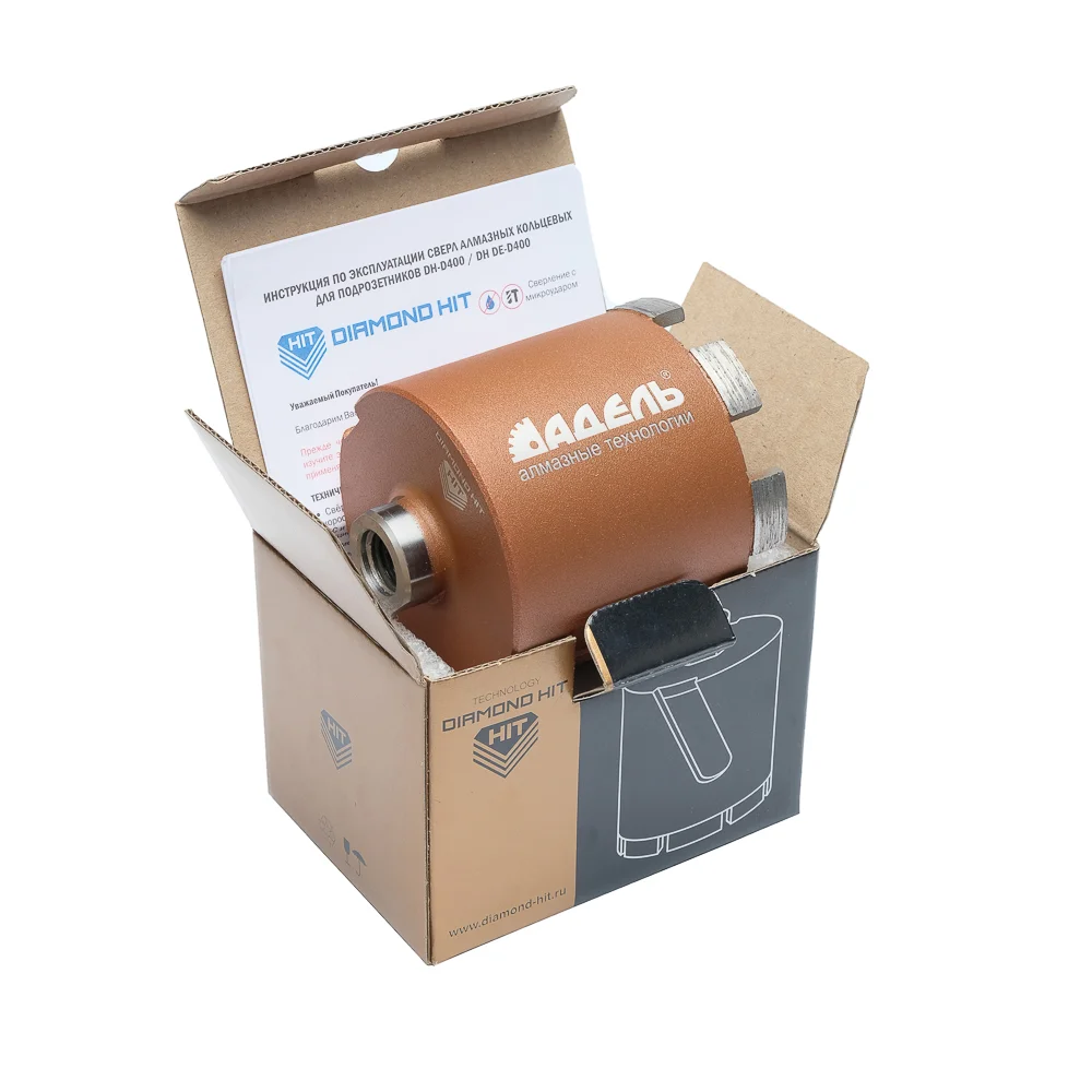 Алмазная коронка для подрозетников Diamond Hit DH-D400 ∅082 мм с микроударом