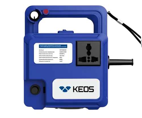 Насос KEOS WPKS9030 для алмазного бурения с регулировкой и синхронным пуском 300л/ч, 60Вт, 6м