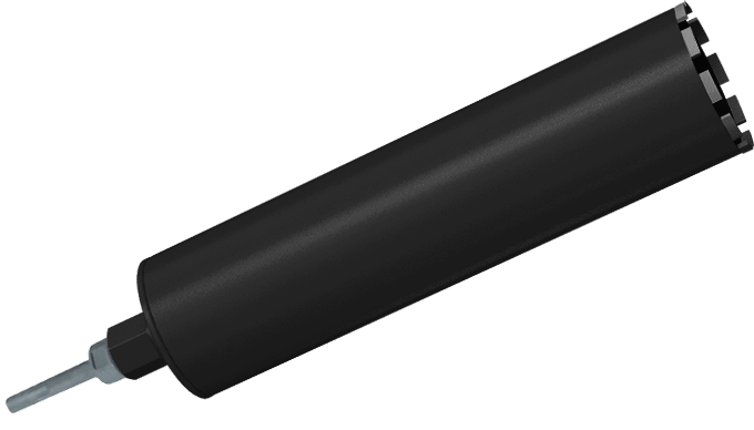 Алмазная коронка для перфоратора Адель BCU Standard ∅122 мм с переходником SDS Plus