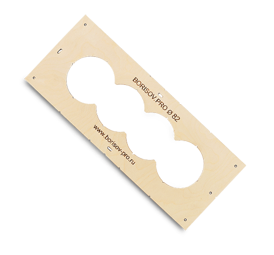 Комплект шаблонов для подрозетников ∅82 мм