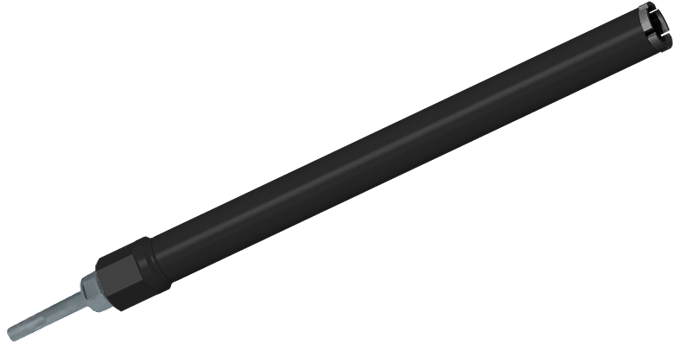 Алмазная коронка для перфоратора Адель BCU Standard ∅42 мм с переходником SDS Plus