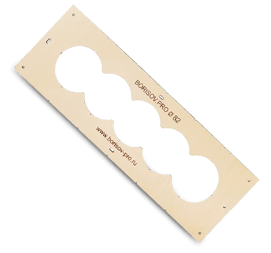 Шаблон с 5 отверстиями ∅82 мм