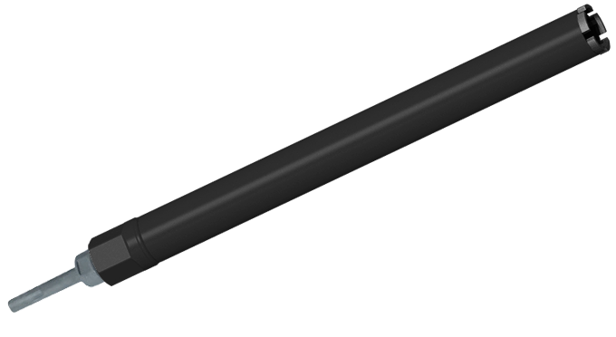 Алмазная коронка для перфоратора Адель BCU Standard ∅46 мм с переходником SDS Plus