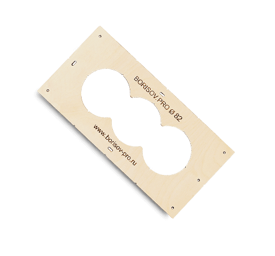 Комплект шаблонов для подрозетников ∅82 мм