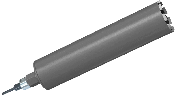 Алмазная коронка для перфораторов Адель BCH Economic ∅112 с переходником SDS MAX