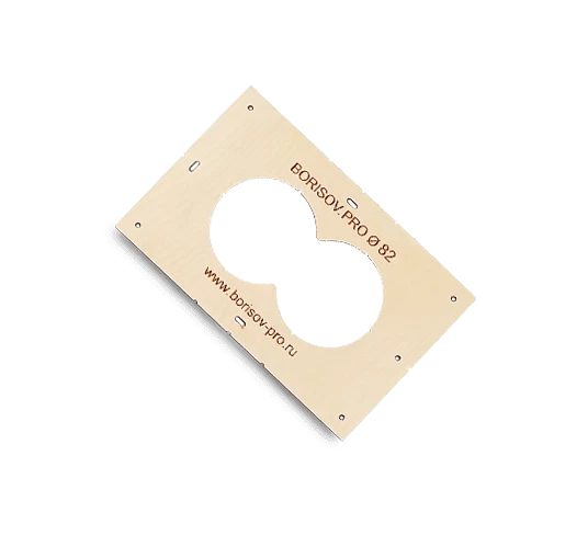 Шаблон с 2 отверстиями ∅82 мм