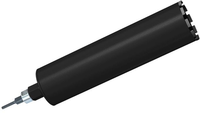 Алмазная коронка для перфоратора Адель BCU Standard ∅122 мм с переходником SDS MAX