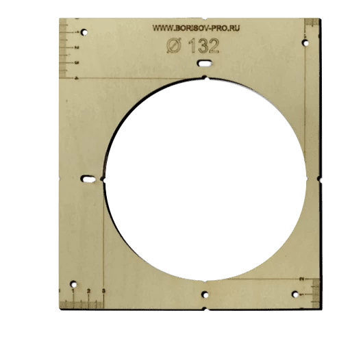 Шаблон со смещенным отверстием, ∅132 мм