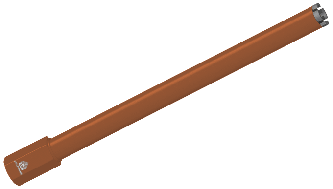 Алмазная коронка Diamond Hit DH-D400 ∅036 мм для сухого сверления с микроударом (450 мм)