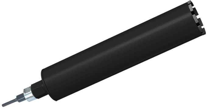 Алмазная коронка для перфоратора Адель BCU Standard ∅102 мм с переходником SDS MAX