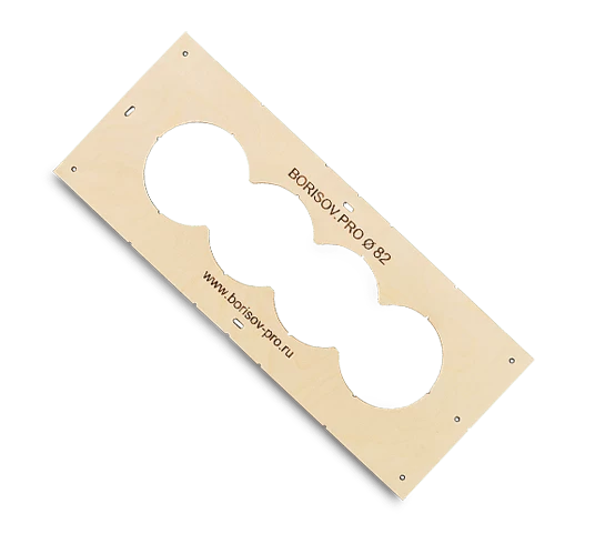Шаблон с 4 отверстиями ∅82 мм