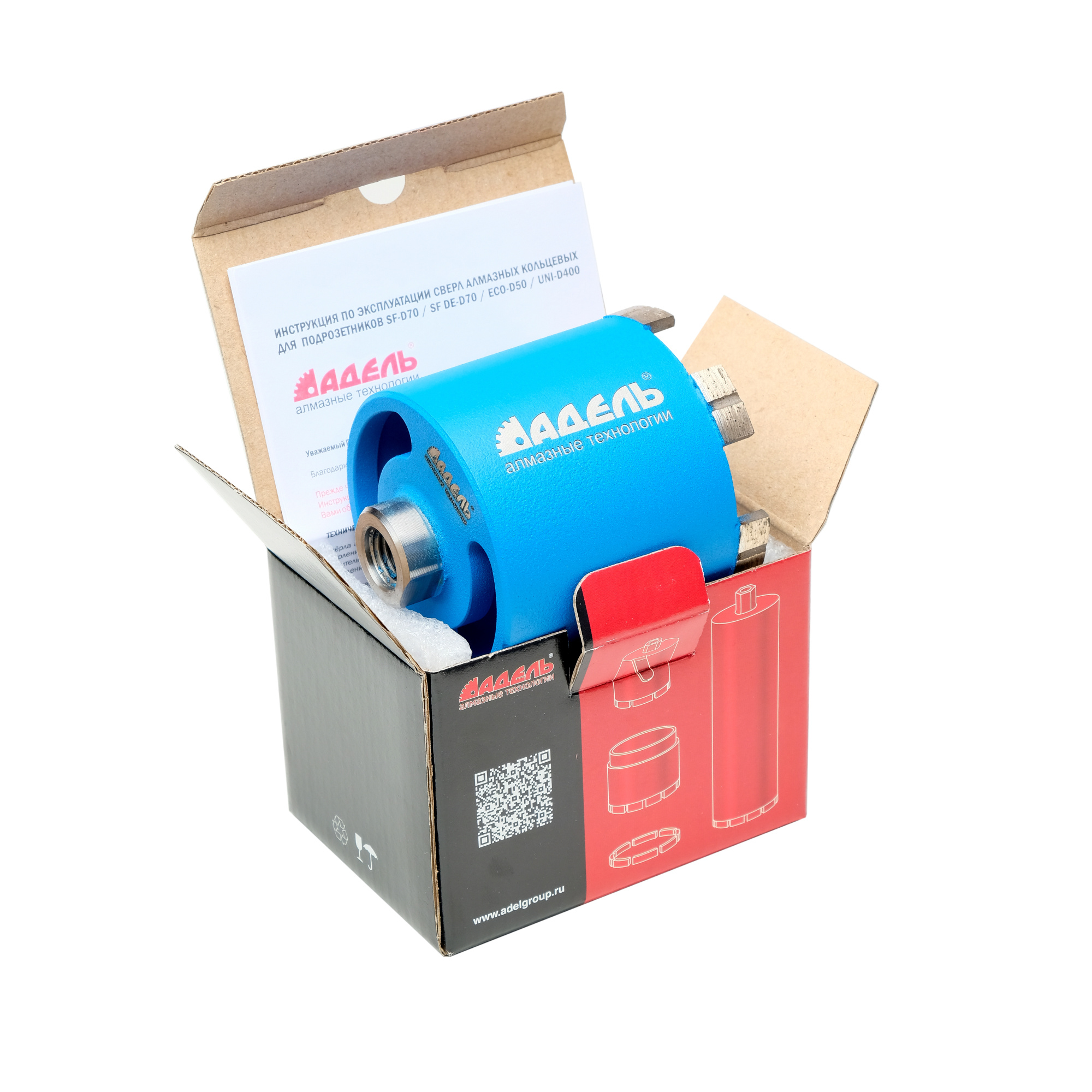 Алмазная коронка для подрозетников SF DE70 ∅072 мм с пылеудалением